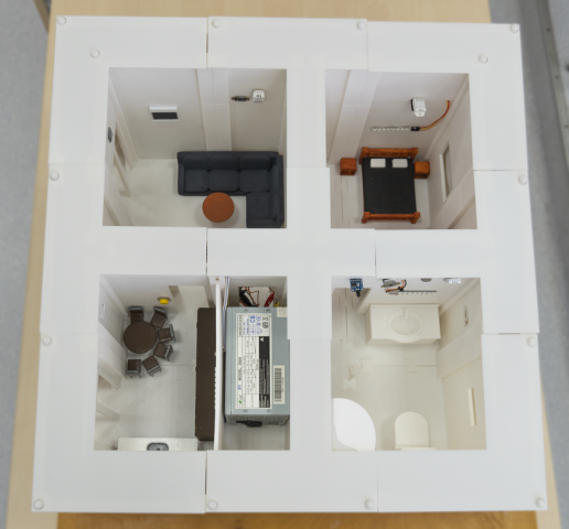 Zhotovený model inteligentného domu
